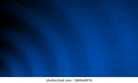 Abstrakter Hintergrund gewellter Linien in Blautönen