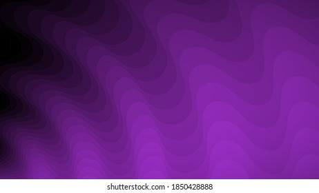 Fondo abstracto de las líneas onduladas en tonos violetas