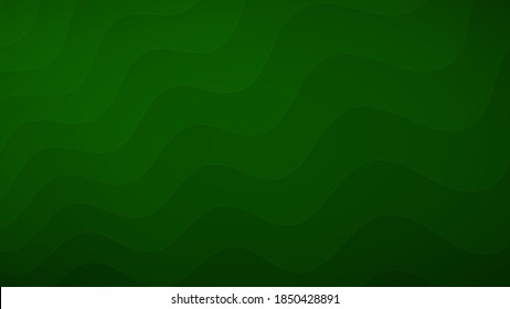 Abstract background of wavy lines in shades of green