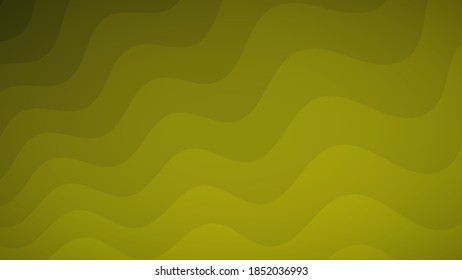Abstract background of wavy lines in shades of yellow
