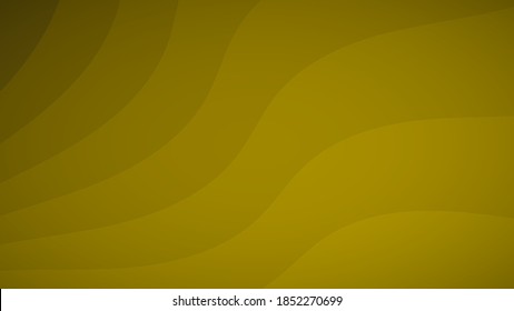Fondo abstracto de las líneas onduladas en tonos amarillos