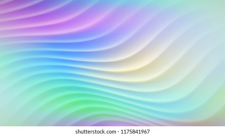 Abstract background with wavy lines in various gradient colors