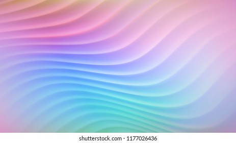 Abstract background with wavy lines in various gradient colors