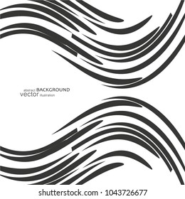 Abstract background with wavy lines. Vector.