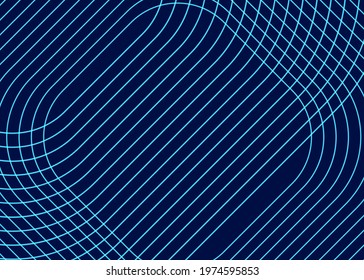 Abstract background with wavy lines. Vector illustration