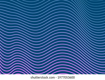 Abstract background with wavy lines. Vector illustration