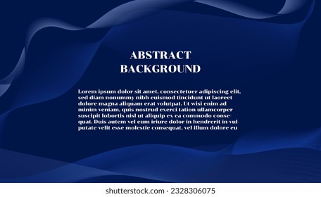 Abstract background with wavy lines. Vector illustration for your design.horizontal template for digital lux business banner, formal invitation, luxury voucher, prestigious gift certificate