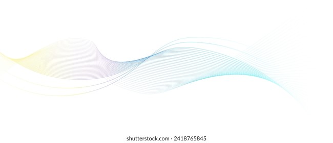 Abstract background with wavy lines. Vector illustration for your design.