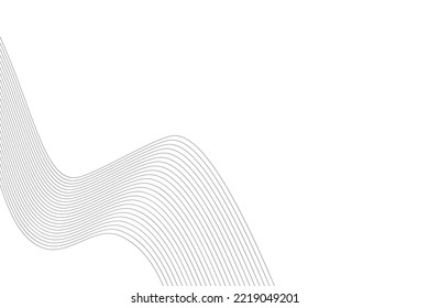 Abstract background with wavy lines white background. Abstract gradient background design. line wave white background