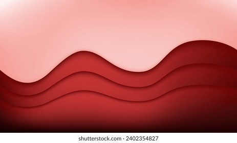 Abstract background with wavy maroon curves nice for wallpaper or banner