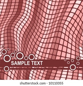 abstract  background with wavy mosaic effect and  space for your text