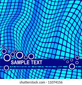 abstract  background with wavy mosaic effect and  space for your text