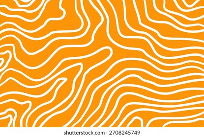 Abstrakter Hintergrund mit welligen orangen und weißen Mustern