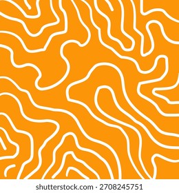 Fondo Abstractas con patrones ondulados de color naranja y blanco