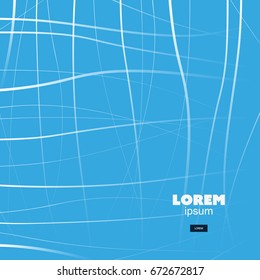 Abstract Background, Wavy Pattern - Cover or Brochure Template, Vector Design