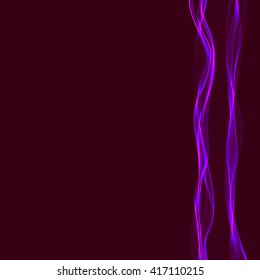 Abstract background with wavy ribbons