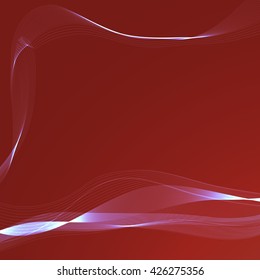 Abstract background with wavy ribbons