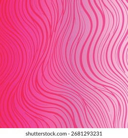 Abstract background with a wavy, rippled texture in vibrant pink.