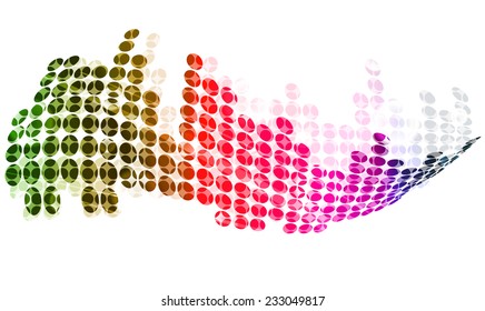 Abstract background with wavy shapes