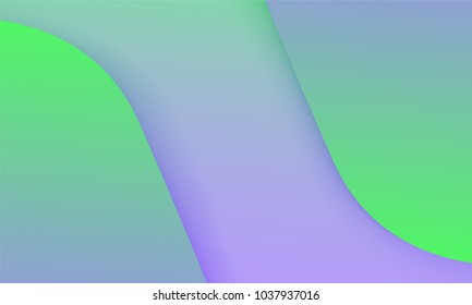 Abstract Background with Wavy Shapes and Gradient. Bright Cover Template in Purple and Green Colors. Trendy Wallpaper with Shadows. Gradient Background for Web Design, Poster, Presentation, Banner.