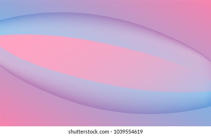 Abstract Background with Wavy Shapes and Gradient. Bright Cover Template in Blue and Pink Colors. Trendy Wallpaper with Shadows. Gradient Background for Web Design, Poster, Presentation, Banner, Card.
