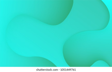 Abstract Background with Wavy Shapes and Gradient. Bright Cover Template with 3d Effect. Trendy Wallpaper with Shadows. Gradient Background for Web Design, Poster, Presentation, Banner, Card, Brochure