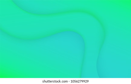 Abstract Background with Wavy Shapes and Gradient. Bright Cover Template with 3d Effect. Trendy Wallpaper with Shadows. Gradient Background for Web Design, Poster, Presentation, Banner, Card, Brochure