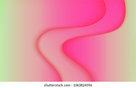 Abstract Background with Wavy Shapes and Gradient. Bright Cover Template with 3d Effect. Trendy Wallpaper with Shadows. Gradient Background for Web Design, Poster, Presentation, Banner, Card, Brochure