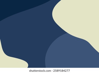 Abstract background with wavy shapes. Vector illustration. 