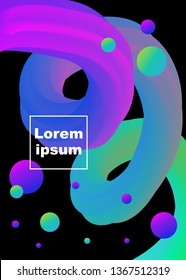 Abstract background with wavy shapes.Colorful gradient design. Vector illustration. Layout for banners presentations, flyers, posters and invitations. Eps10.