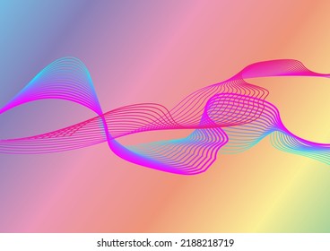 Abstract background wavy soft fiber connect internet online communication background wallpaper graphic design vector illustration
