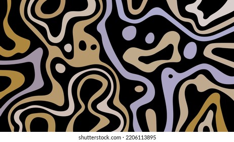 Abstrakter Hintergrund mit schweren Streifen. Handgezeichnete Vektorgrafik. Flaches Farbdesign.