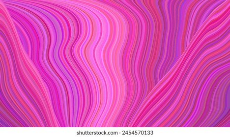 An abstract background of wavy stripes in the pink, magenta, and purple color range.