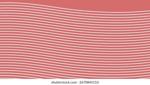 Fundo abstrato com listras onduladas nas cores rosa e branca
