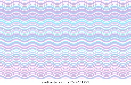 Abstract background with wavy stripes in vibrant colors, creating a rippled, liquid effect. Smooth curves and textured lines add elegance, vitality, and creativity. Ideal for wallpaper or textile.