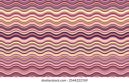 Fondo Abstractas con rayas onduladas en colores vibrantes, creando un efecto líquido ondulado. Las curvas suaves y las líneas texturizadas añaden elegancia, vitalidad y creatividad. Ideal para Fondo de pantalla o textil.