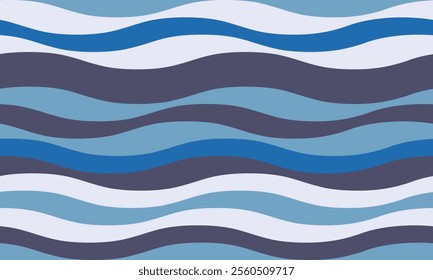 Abstract background with wavy stripes in vibrant colors, creating a rippled, liquid effect. Smooth curves and textured lines add elegance, vitality, and creativity. Ideal for wallpaper or textile.
