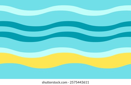Abstract background with wavy stripes in vibrant colors, creating a rippled, liquid effect. Smooth curves and textured lines add elegance, vitality, and creativity. Ideal for wallpaper or textile.