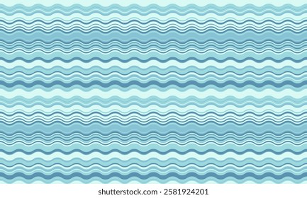 Abstract background with wavy stripes in vibrant colors, creating a rippled, liquid effect. Smooth curves and textured lines add elegance, vitality, and creativity. Ideal for wallpaper or textile.