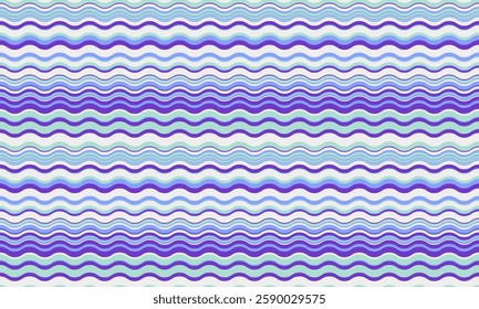 Abstract background with wavy stripes in vibrant colors, creating a rippled, liquid effect. Smooth curves and textured lines add elegance, vitality, and creativity. Ideal for wallpaper or textile.