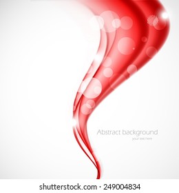 Abstract background in wavy style with circles