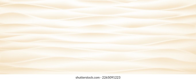 Abstract background with wavy surface in beige colors