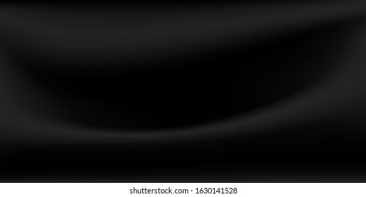 Abstract background with wavy surface in black colors