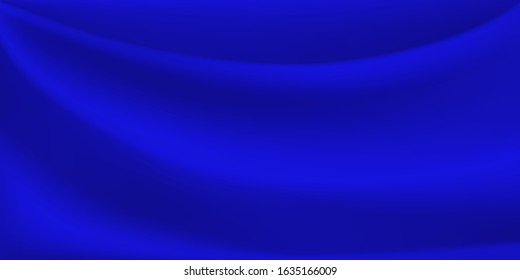 Abstract background with wavy surface in blue colors
