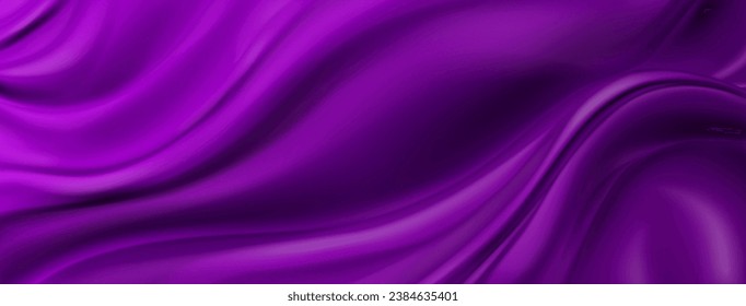 Abstract background with wavy surface in dark purple colors