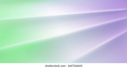 Abstract background with wavy surface in purple and light green colors