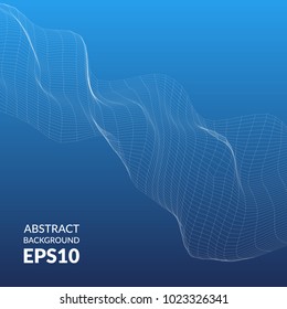 Abstract background with wavy texture. Distortion of space.