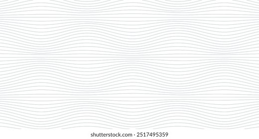Abstract background with wavy thin lines. Optical illusion for simple geometric backdrop