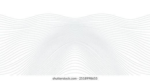 Abstract background with wavy thin lines. Optical illusion for simple geometric backdrop
