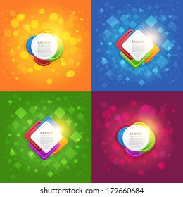 Abstract Background Web Banner Vector Theme
